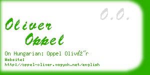 oliver oppel business card